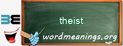 WordMeaning blackboard for theist